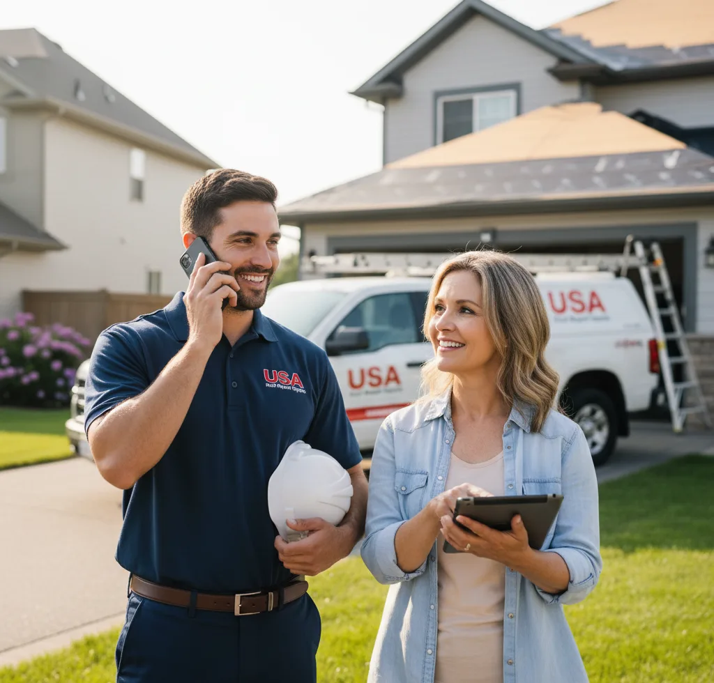 USA Roof Repair Experts customer support in Oberlin